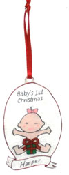 baby's first Christmas Ornaments
